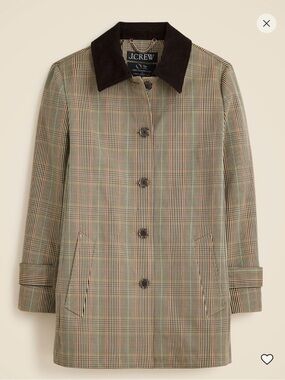 J. Crew Women's Barn Jacket in Plaid Double Faced Cotton